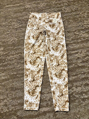 Jenni Tie-Dye Leggings in Brown & White Size Small NWT